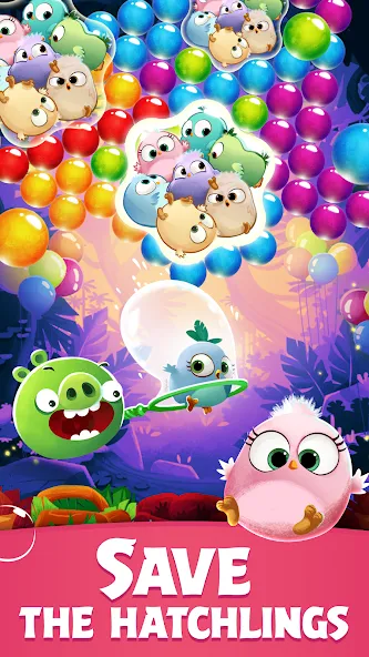 Angry Birds POP Bubble Shooter (Энгри Брдс ПОП Бабл Шутер)  [МОД Бесконечные монеты] Screenshot 3