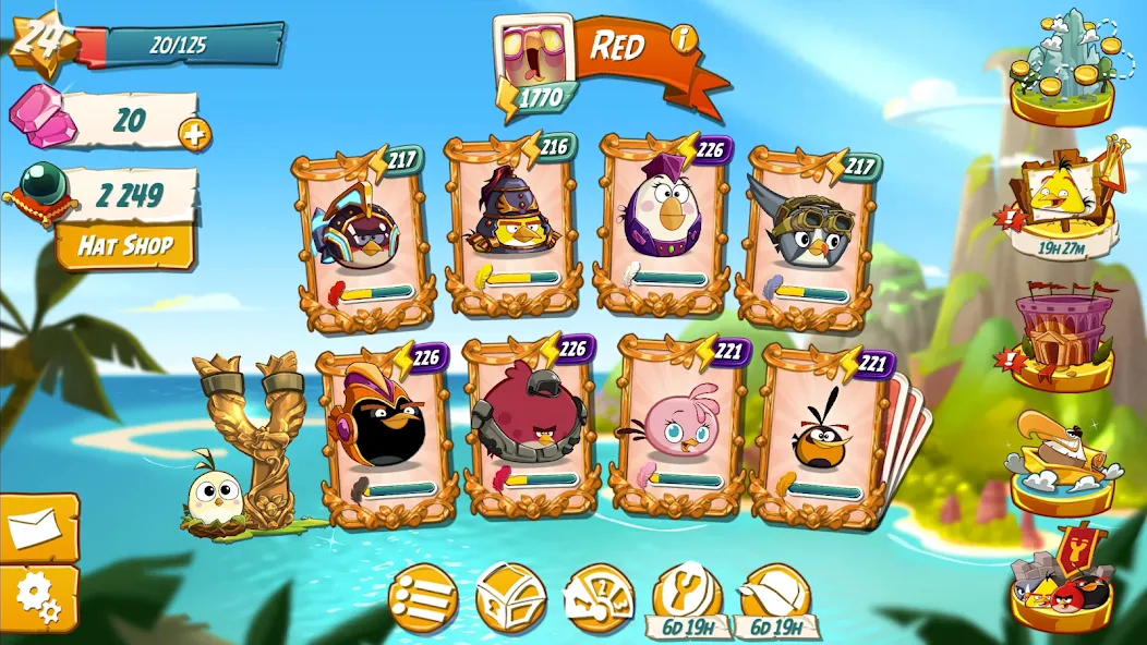 Angry Birds 2 (Энгри Бердс 2)  [МОД Menu] Screenshot 5