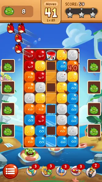 Angry Birds Blast (Энгри Бердс Бласт)  [МОД Бесконечные монеты] Screenshot 1