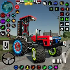 Взломанная Indian Tractor Farming Games  [МОД Много денег] - последняя версия apk на Андроид