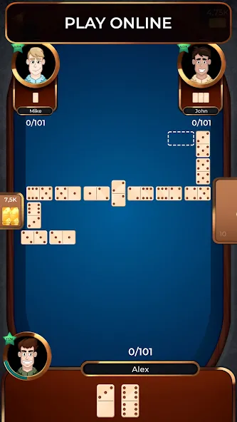 Dominoes Online  [МОД Menu] Screenshot 1