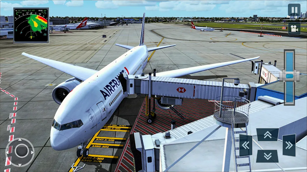 Real Plane Flying Simulator  [МОД Бесконечные деньги] Screenshot 3