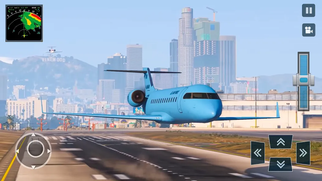 Real Plane Flying Simulator  [МОД Бесконечные деньги] Screenshot 4