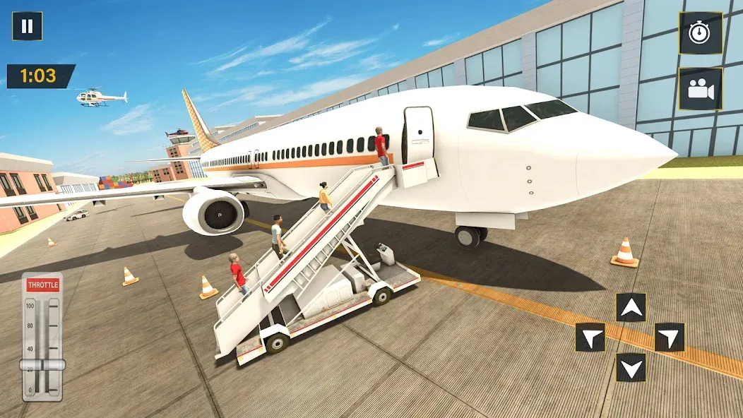 Real Plane Flying Simulator  [МОД Бесконечные деньги] Screenshot 5