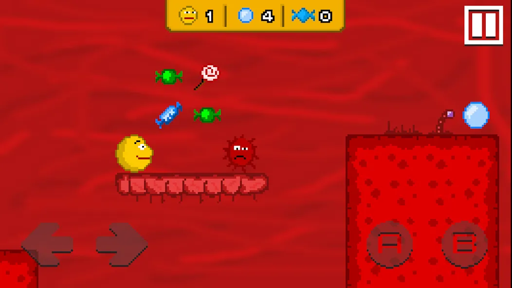 Kolobok Adventures inside Fox  [МОД Бесконечные монеты] Screenshot 4