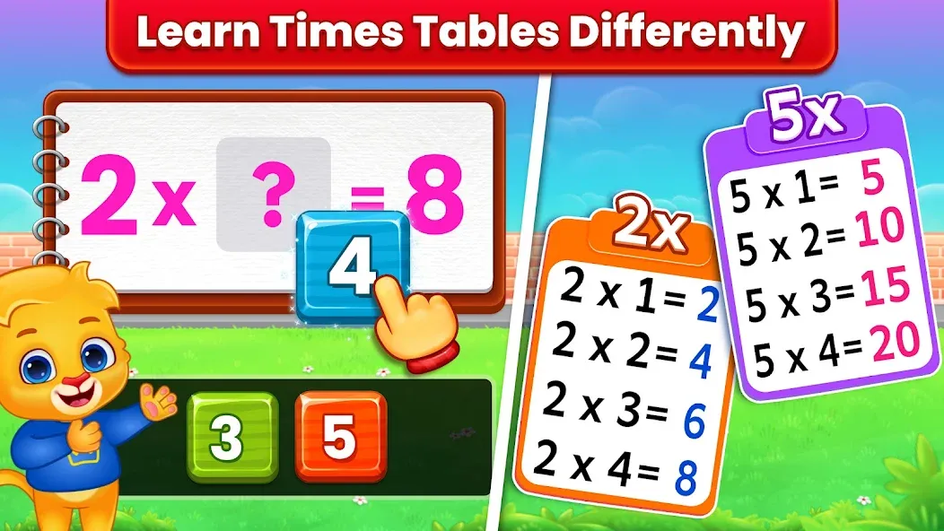 Kids Multiplication Math Games  [МОД Много денег] Screenshot 2