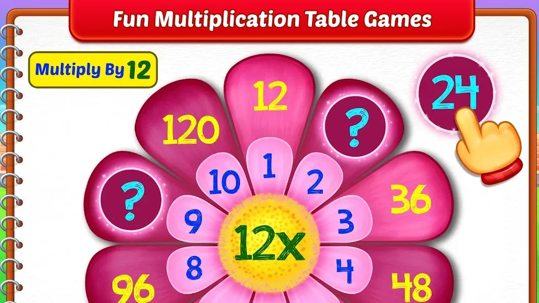 Kids Multiplication Math Games  [МОД Много денег] Screenshot 4