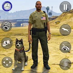 Взломанная Toby Police Dog Sim: Dogs Game  [МОД Много монет] - полная версия apk на Андроид