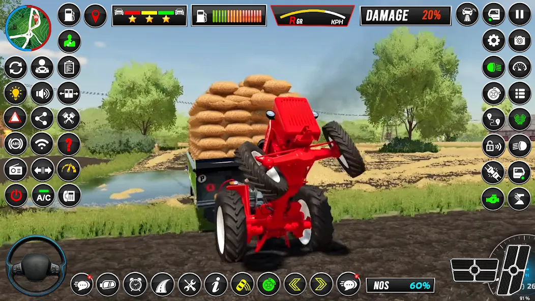 Indian Tractor Simulator Games  [МОД Бесконечные деньги] Screenshot 4