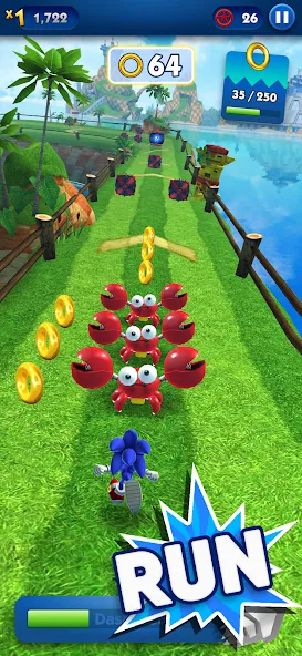 Sonic Dash - Endless Running (Соник Дэш)  [МОД Все открыто] Screenshot 1