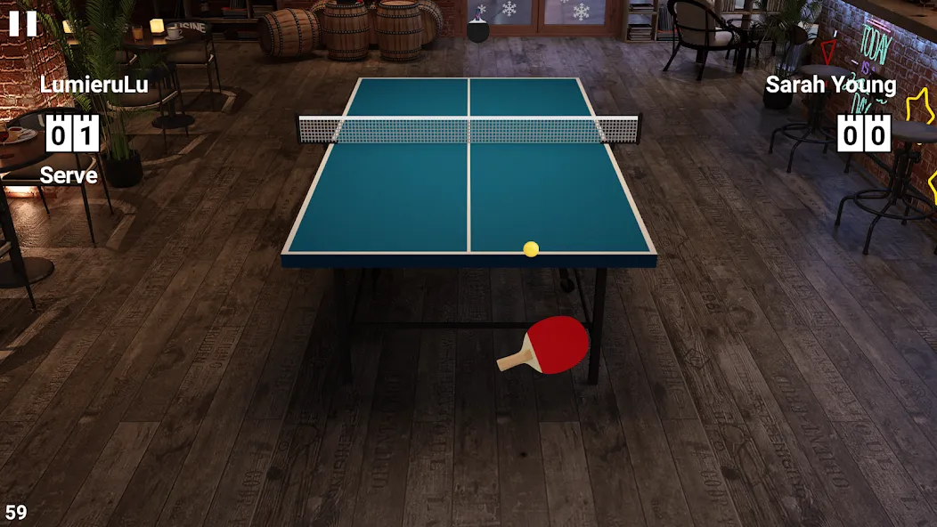 Virtual Table Tennis (Виртуальный настольный теннис)  [МОД Unlimited Money] Screenshot 2