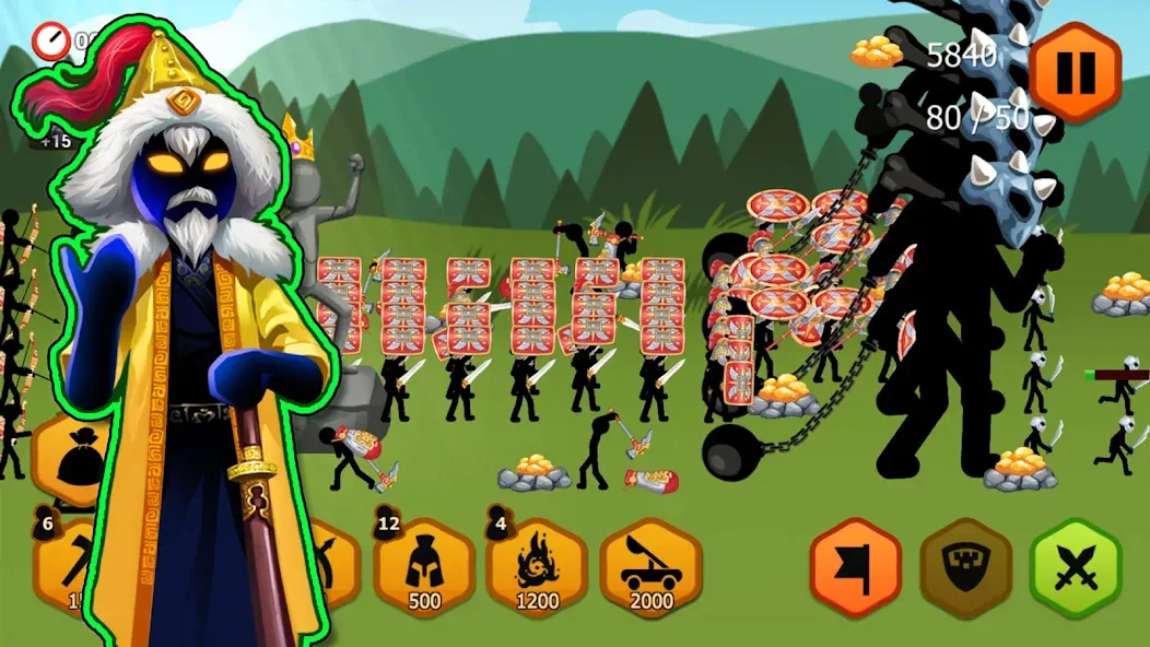 Stickman Battle 2: Empires War (Стикмен Битва 2)  [МОД Много денег] Screenshot 5