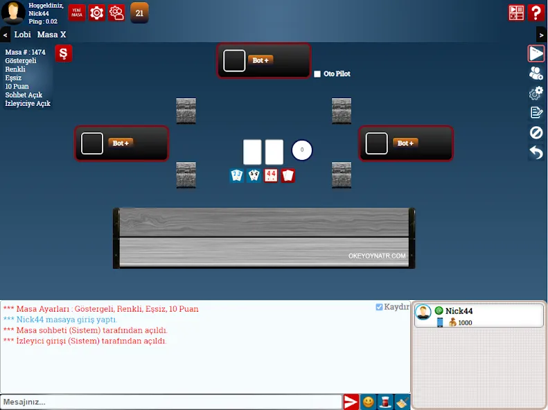 SevgiOkey.Com - Okey Oyna  [МОД Меню] Screenshot 5