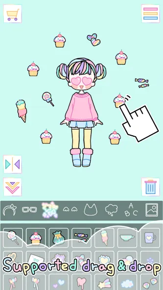 Pastel Girl : Dress Up Game  [МОД Бесконечные монеты] Screenshot 3