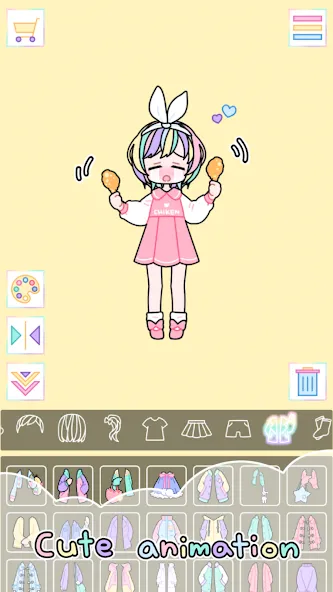 Pastel Girl : Dress Up Game  [МОД Бесконечные монеты] Screenshot 4