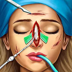 Взлом Surgery Simulator Doctor Game  [МОД Mega Pack] - стабильная версия apk на Андроид