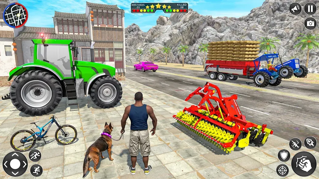 Indian Tractor Driving Game 3D (Фарминг Геймс)  [МОД Unlimited Money] Screenshot 1