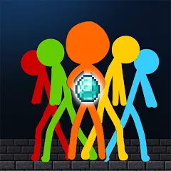 Скачать взлом Stick-man Battle - Craft World  [МОД Много денег] - последняя версия apk на Андроид