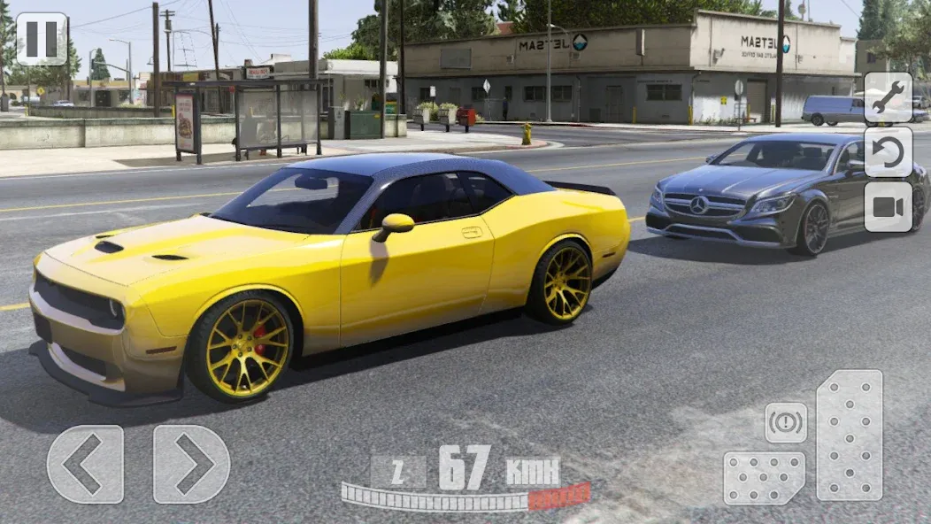 Simulator Dodge Demon Parking (Симулятор парковки  )  [МОД Бесконечные деньги] Screenshot 2