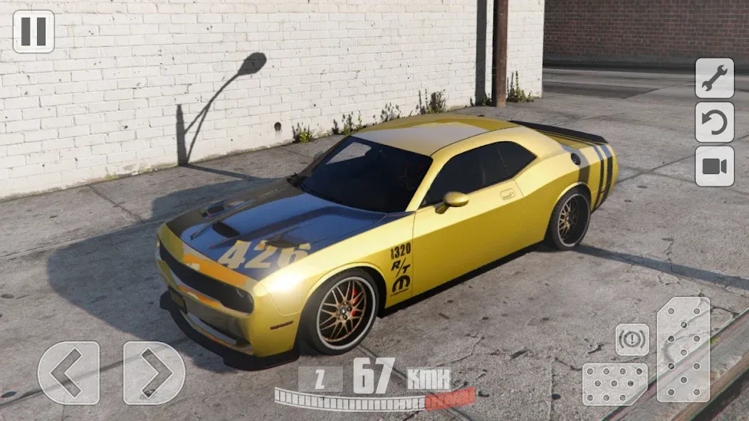 Simulator Dodge Demon Parking (Симулятор парковки  )  [МОД Бесконечные деньги] Screenshot 5