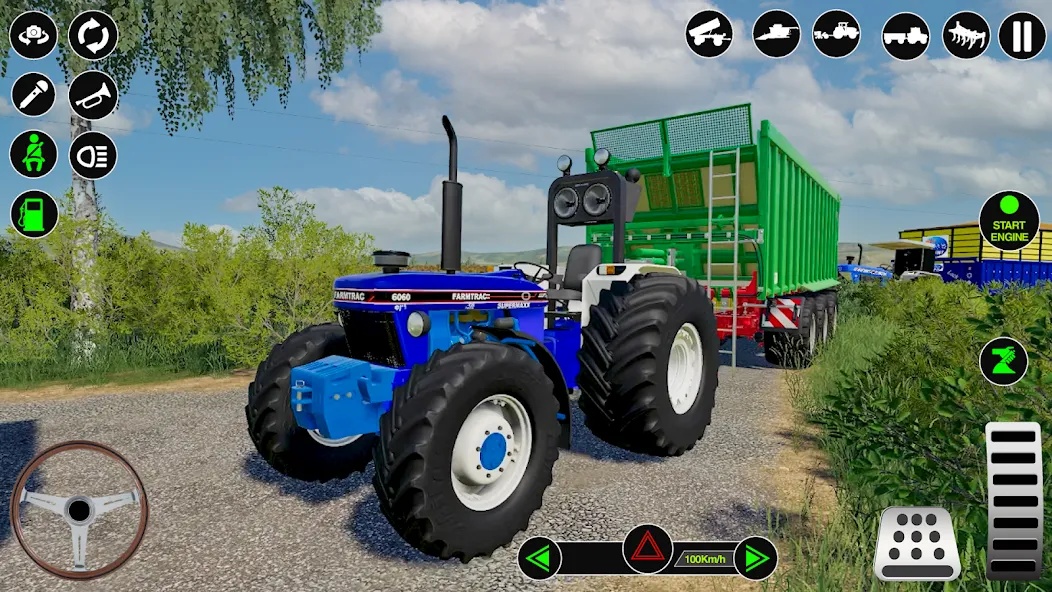 Farming Tractor Simulator Game  [МОД Бесконечные монеты] Screenshot 3