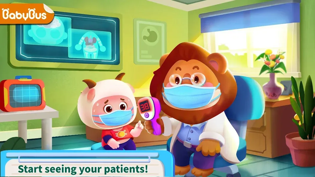 Baby Panda's Hospital Care  [МОД Menu] Screenshot 1