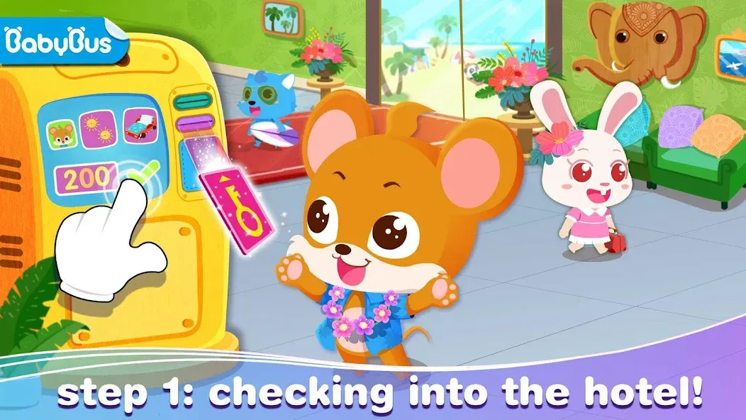 Baby Panda’s Summer: Vacation  [МОД Много денег] Screenshot 1