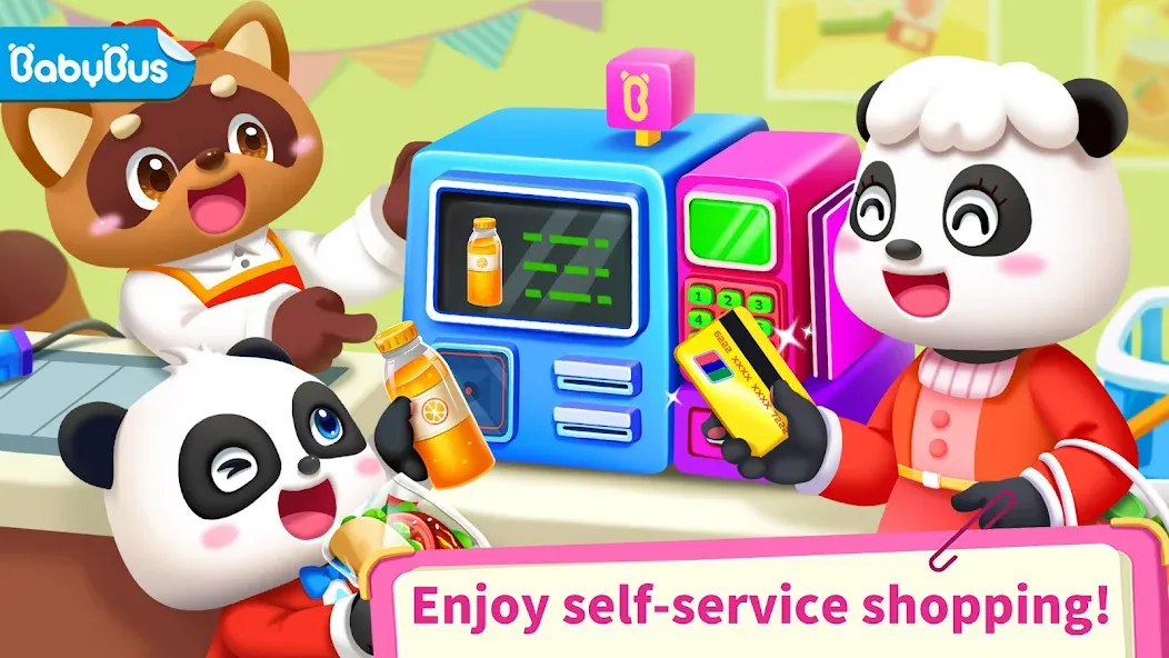 Baby Panda's Supermarket  [МОД Unlimited Money] Screenshot 1