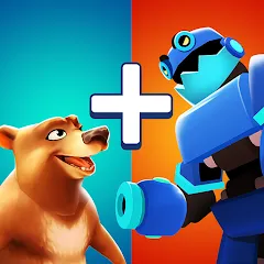 Взломанная Animal Merge - Evolution Games (Анимал Мерж)  [МОД Unlocked] - полная версия apk на Андроид