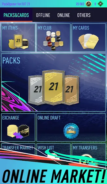 Pack Opener for FUT 21 (Пакопенер для  21)  [МОД Unlimited Money] Screenshot 2