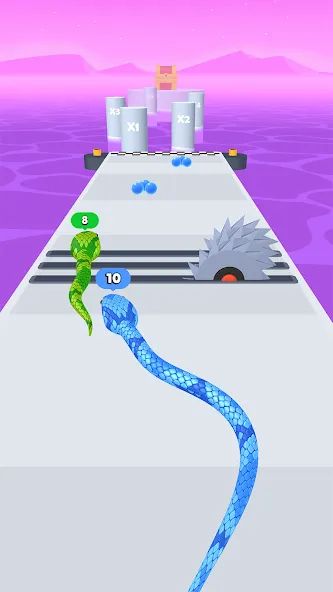 Snake Run Race・3D Running Game (Снейк Ран Рейс)  [МОД Бесконечные деньги] Screenshot 3