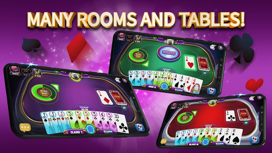 Gin Rummy Elite: Online Game (Джин Рамми)  [МОД Unlimited Money] Screenshot 3