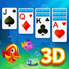 Взлом Solitaire 3D Fish  [МОД Mega Pack] - полная версия apk на Андроид