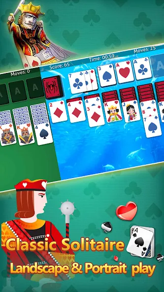 klondike solitaire :card shark  [МОД Много монет] Screenshot 2