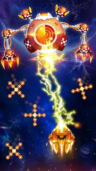 Space Shooter: Galaxy Attack (Спейс шутер)  [МОД Много монет] Screenshot 2