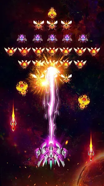 Space Shooter: Galaxy Attack (Спейс шутер)  [МОД Много монет] Screenshot 3