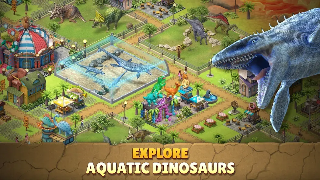 Jurassic Dinosaur: Dino Game (Динозавры юрского периода)  [МОД Меню] Screenshot 3