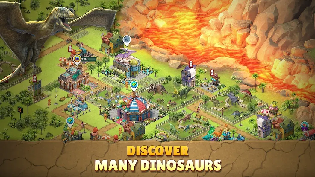 Jurassic Dinosaur: Dino Game (Динозавры юрского периода)  [МОД Меню] Screenshot 4