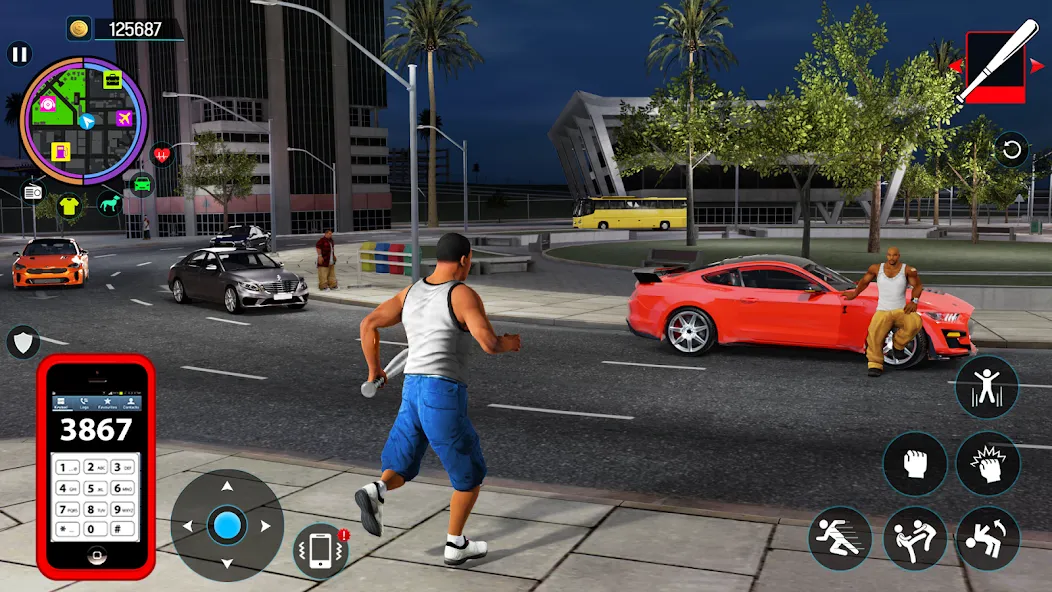 Gangster Mafia City Crime Game  [МОД Menu] Screenshot 2