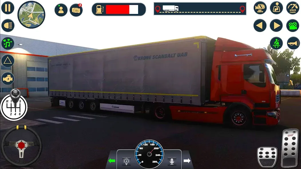 Euro Cargo Truck Simulator 3D  [МОД Бесконечные монеты] Screenshot 1