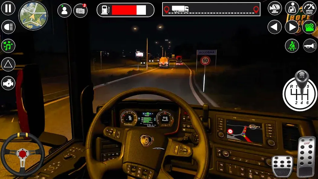 Euro Cargo Truck Simulator 3D  [МОД Бесконечные монеты] Screenshot 2