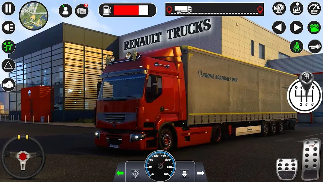 Euro Cargo Truck Simulator 3D  [МОД Бесконечные монеты] Screenshot 3