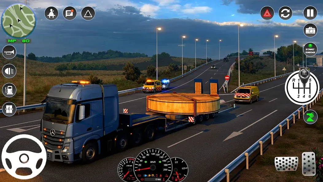 Euro Cargo Truck Simulator 3D  [МОД Бесконечные монеты] Screenshot 4