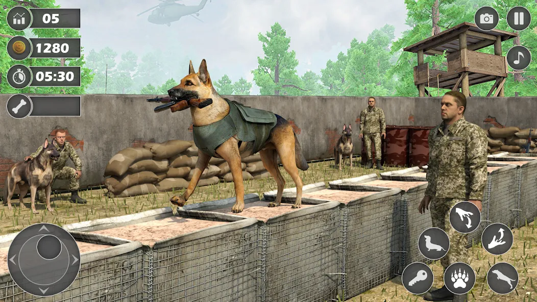 Dog Simulator Dog Game (Армейский симулятор собаки)  [МОД Unlimited Money] Screenshot 5