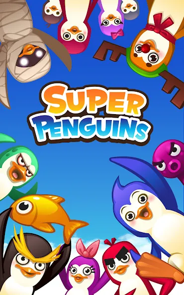 Super Penguins (упер Пингвины)  [МОД Меню] Screenshot 1