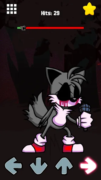 Horror Sonik.EXE v2 FNF Mod  [МОД Бесконечные монеты] Screenshot 3