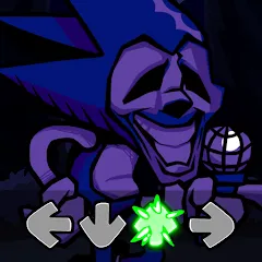 Скачать взлом Horror Sonik.EXE v2 FNF Mod  [МОД Бесконечные монеты] - стабильная версия apk на Андроид