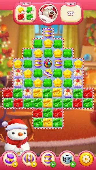 Sweet Candy Match: Puzzle Game (Свит Кэнди Матч)  [МОД Много денег] Screenshot 1