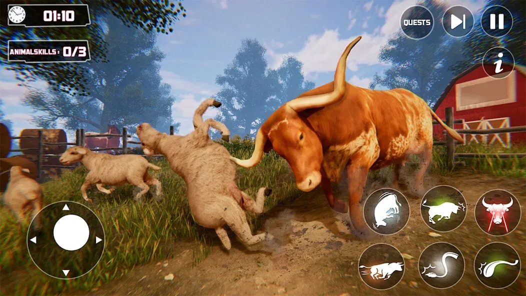 Scary Cow Simulator Rampage (Скари)  [МОД Бесконечные монеты] Screenshot 1