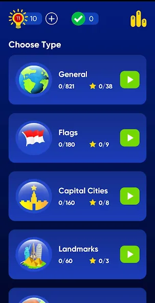 Geo Quiz: World Geo Trivia (Джио Квиз)  [МОД Бесконечные деньги] Screenshot 2